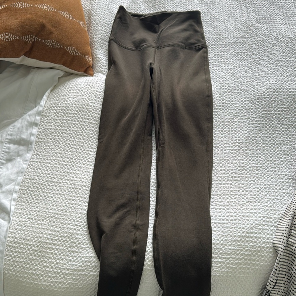 Lululemon High Waisted Fleece Lined Lounge Leggings